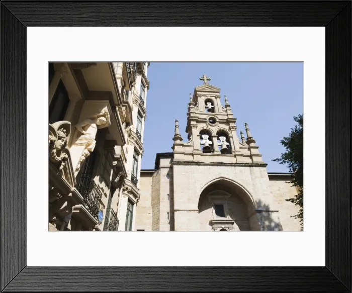 Framed Print : San Vicente church, Bilbao, Basque country, Spain, Europe Framed Print : San Vicente church, Bilbao, Basque country, Spain, Europe