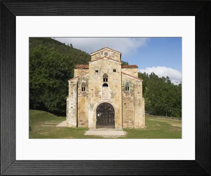 Framed Print : San Miguel de Lillo, 9th century Royal Chapel of Summer Palace of Ramiro I
