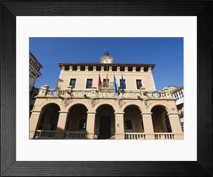 Framed Print : City hall, Tineo, Asturias, Spain, Europe Framed Print : City hall, Tineo, Asturias, Spain, Europe