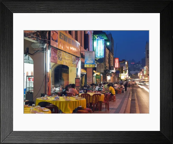Framed Print : Outdoor restaurant, Chinatown, Kuala Lumpur, Malaysia, Southeast Asia, Asia Framed Print : Outdoor restaurant, Chinatown, Kuala Lumpur, Malaysia, Southeast Asia, Asia
