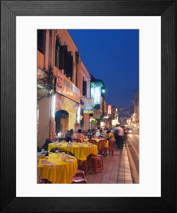 Framed Print : Outdoor restaurant, Chinatown, Kuala Lumpur, Malaysia, Southeast Asia, Asia Framed Print : Outdoor restaurant, Chinatown, Kuala Lumpur, Malaysia, Southeast Asia, Asia