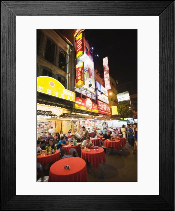 Framed Print : Outdoor restaurant, Petaling Street, Chinatown, Kuala Lumpur, Malaysia Framed Print : Outdoor restaurant, Petaling Street, Chinatown, Kuala Lumpur, Malaysia