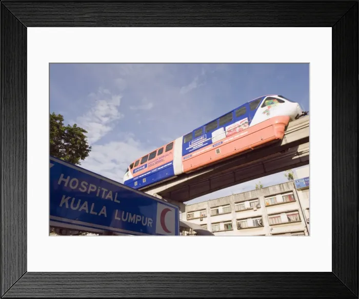 Framed Print : Monorail, Kuala Lumpur, Malaysia, Southeast Asia, Asia Framed Print : Monorail, Kuala Lumpur, Malaysia, Southeast Asia, Asia