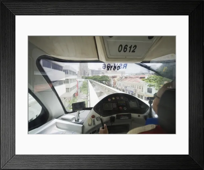 Framed Print : Monorail driver, Kuala Lumpur, Malaysia, Southeast Asia, Asia Framed Print : Monorail driver, Kuala Lumpur, Malaysia, Southeast Asia, Asia