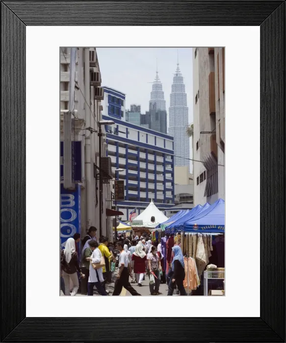 Framed Print : Petronas Towers and Little India, Kuala Lumpur, Malaysia, Southeast Asia, Asia Framed Print : Petronas Towers and Little India, Kuala Lumpur, Malaysia, Southeast Asia, Asia