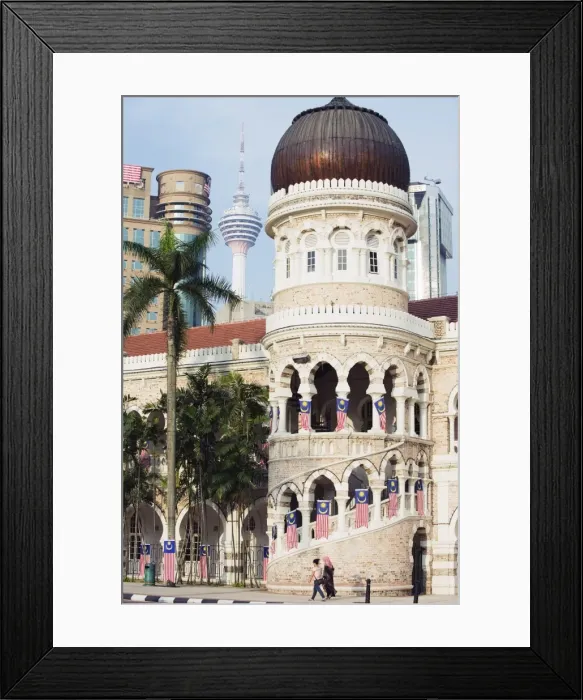 Framed Print : KL Tower and Sultan Abdul Samad Building, Merdeka Square, Kuala Lumpur Framed Print : KL Tower and Sultan Abdul Samad Building, Merdeka Square, Kuala Lumpur