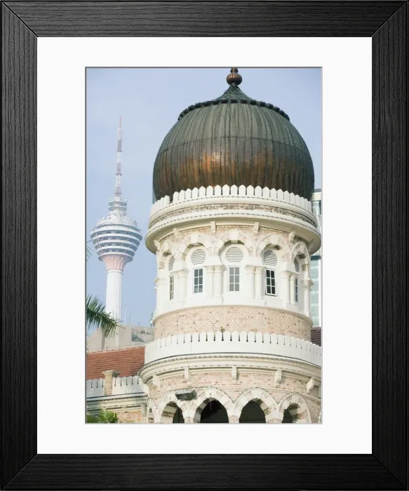 Framed Print : KL Tower and Sultan Abdul Samad Building, Merdeka Square, Kuala Lumpur Framed Print : KL Tower and Sultan Abdul Samad Building, Merdeka Square, Kuala Lumpur