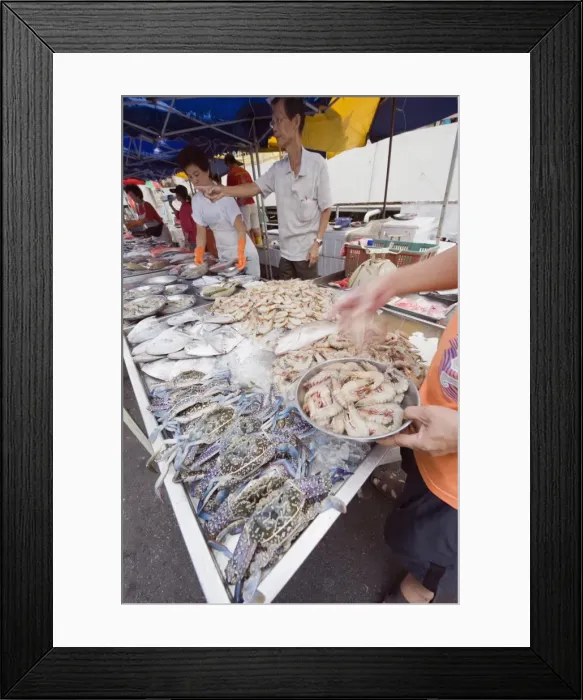Framed Print : Fish stall, Bangsar Sunday market, Kuala Lumpur, Malaysia, Southeast Asia, Asia Framed Print : Fish stall, Bangsar Sunday market, Kuala Lumpur, Malaysia, Southeast Asia, Asia
