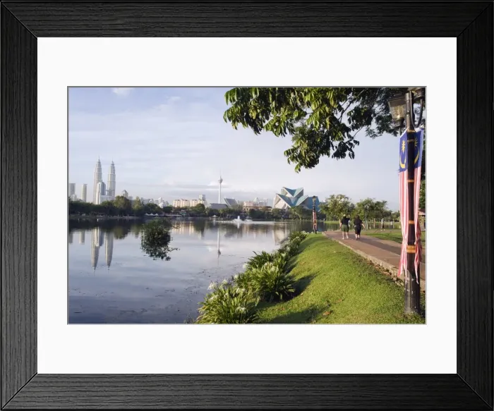Framed Print : Petronas Towers, KL Tower and Istana Budaya National Theatre, Lake Titiwangsa Framed Print : Petronas Towers, KL Tower and Istana Budaya National Theatre, Lake Titiwangsa