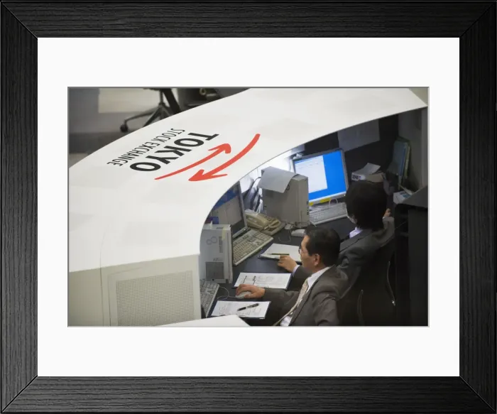 Framed Print : Tokyo Stock Exchange, Tokyo, Japan, Asia Framed Print : Tokyo Stock Exchange, Tokyo, Japan, Asia