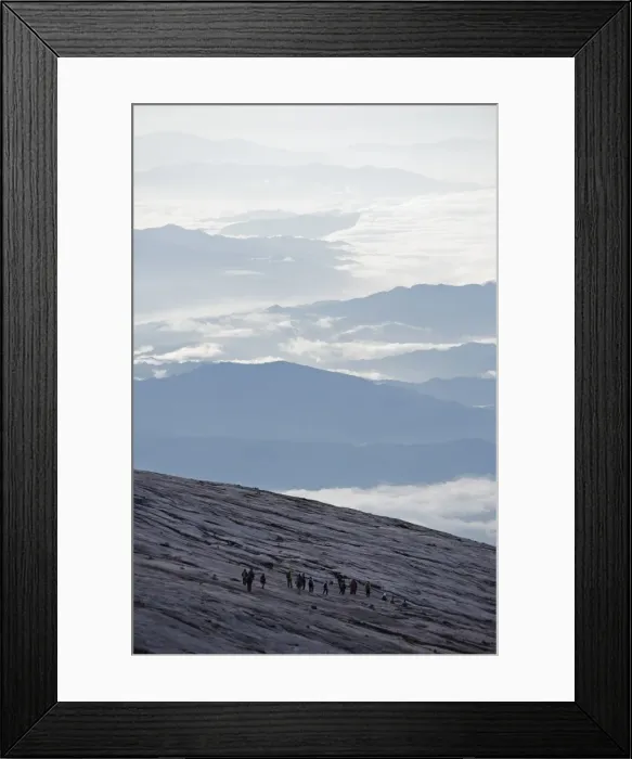 Framed Print : Hikers, Kinabalu National Park, location of Malaysias highest mountain at 4095m Framed Print : Hikers, Kinabalu National Park, location of Malaysias highest mountain at 4095m