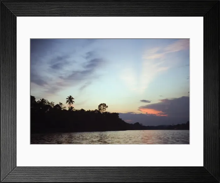 Framed Print : Sunset, Sungai Kinabatangan River, Sabah, Borneo, Malaysia, Southeast Asia, Asia Framed Print : Sunset, Sungai Kinabatangan River, Sabah, Borneo, Malaysia, Southeast Asia, Asia