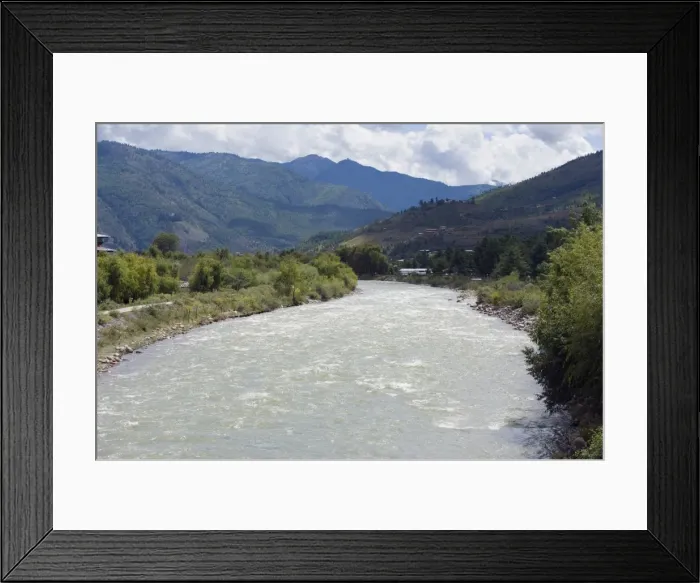 Framed Print : River and valley, Paro, Bhutan, Himalayas, Asia Framed Print : River and valley, Paro, Bhutan, Himalayas, Asia