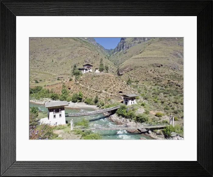 Framed Print : Tamchhog Lakkhang Temple, owned by descendants of the bridge builder Thantong Gyalpo Framed Print : Tamchhog Lakkhang Temple, owned by descendants of the bridge builder Thantong Gyalpo