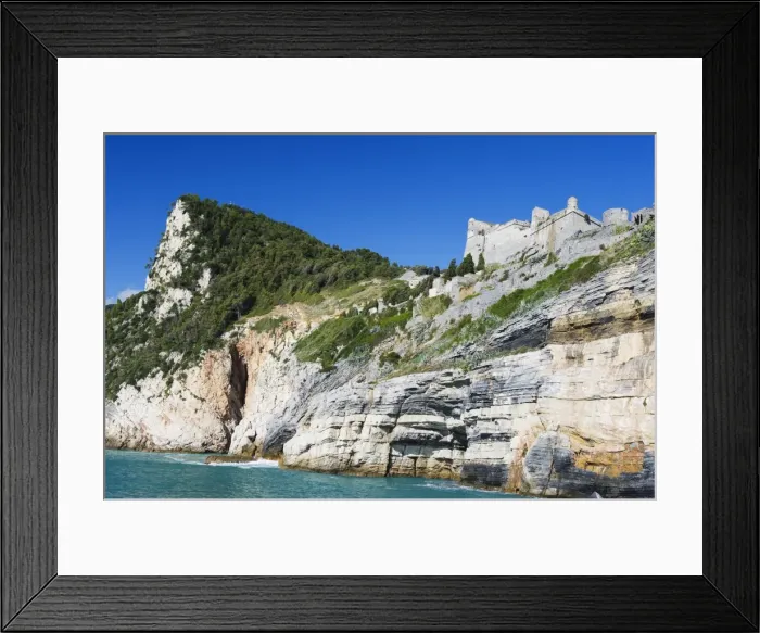 Framed Print : Clifftop castle, Porto Venere, Cinque Terre, UNESCO World Heritage Site Framed Print : Clifftop castle, Porto Venere, Cinque Terre, UNESCO World Heritage Site
