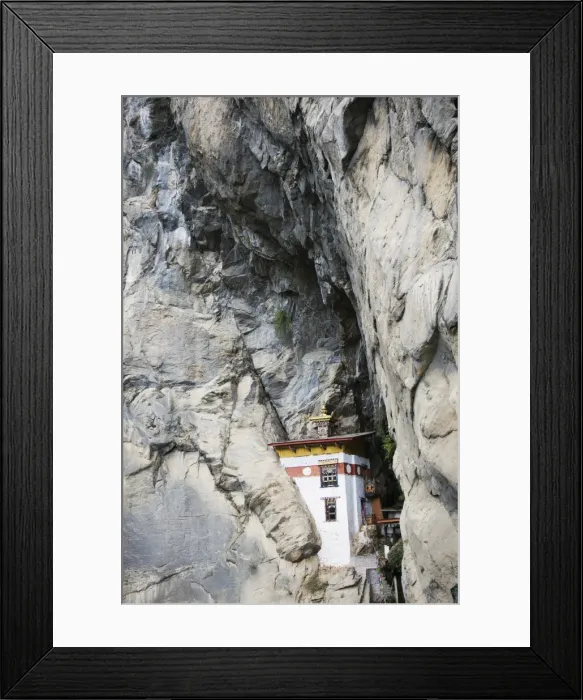 Framed Print : A temple built into the side of a cliff, Tigers Nest (Taktsang Goemba) Framed Print : A temple built into the side of a cliff, Tigers Nest (Taktsang Goemba)