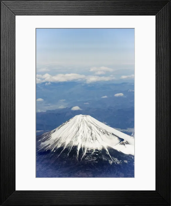 Framed Print : Aerial view of Mount Fuji, Shizuoka Prefecture, Japan, Asia Framed Print : Aerial view of Mount Fuji, Shizuoka Prefecture, Japan, Asia