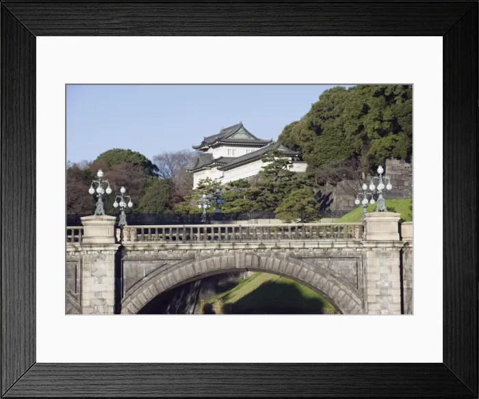 Framed Print : Niju Bashi bridge, Imperial Palace, Tokyo, Japan, Asia Framed Print : Niju Bashi bridge, Imperial Palace, Tokyo, Japan, Asia