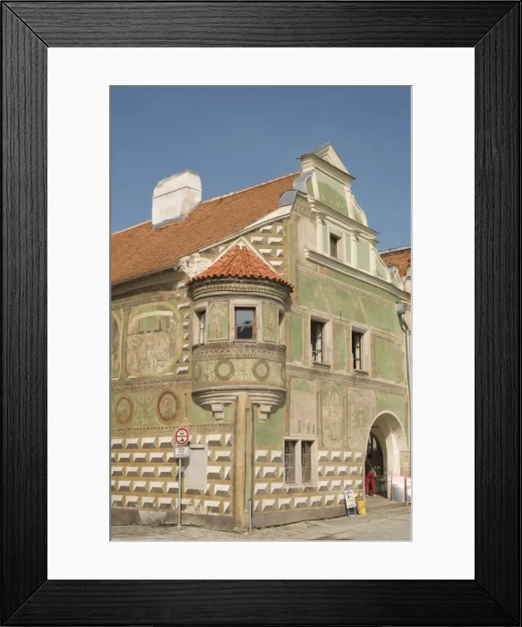 Framed Print : Renaissance building at Zachariase z Hradce Square, Telc, Jihlava Region Framed Print : Renaissance building at Zachariase z Hradce Square, Telc, Jihlava Region