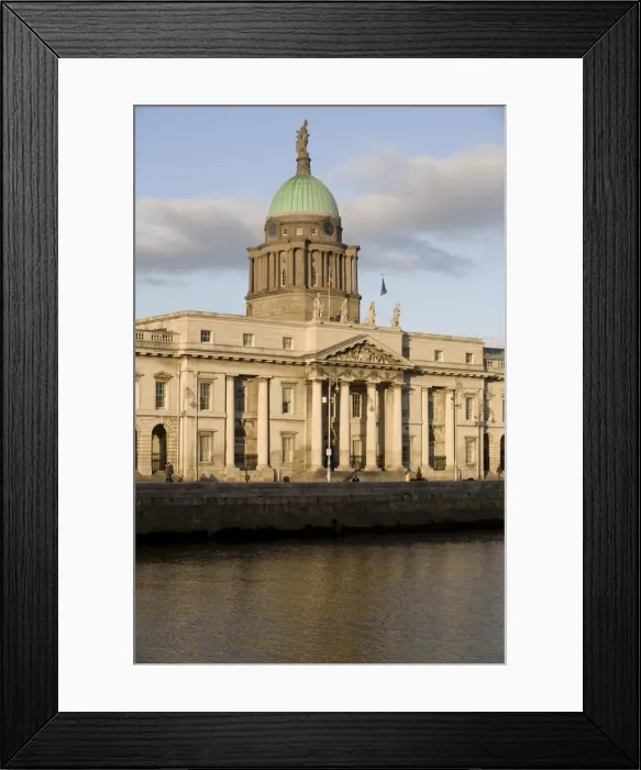Framed Print : Custom House Quay, Dublin, Republic of Ireland, Europe Framed Print : Custom House Quay, Dublin, Republic of Ireland, Europe