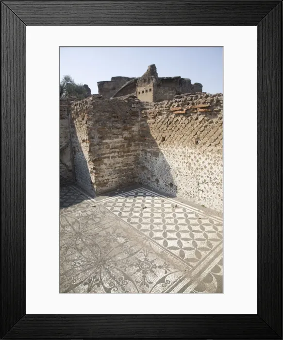 Framed Print : Mosaics, Hadrians Villa, UNESCO World Heritage Site, Tivoli, Rome, Lazio, Italy Framed Print : Mosaics, Hadrians Villa, UNESCO World Heritage Site, Tivoli, Rome, Lazio, Italy
