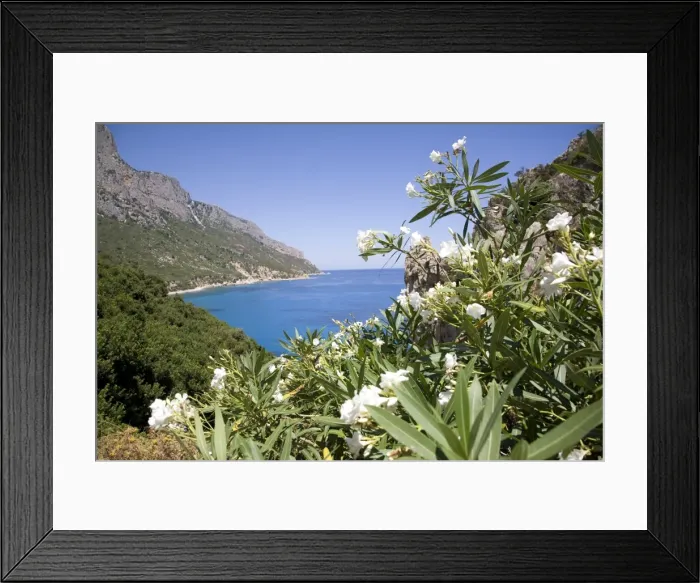 Framed Print : The blue sea at Santa Maria Navarrese, Gulf of Orosei, Sardinia, Italy Framed Print : The blue sea at Santa Maria Navarrese, Gulf of Orosei, Sardinia, Italy