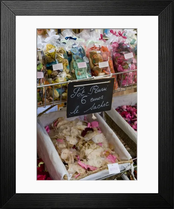 Framed Print : Pot pourri for sale, Grasse, Alpes-Maritimes, Provence, France, Europe Framed Print : Pot pourri for sale, Grasse, Alpes-Maritimes, Provence, France, Europe