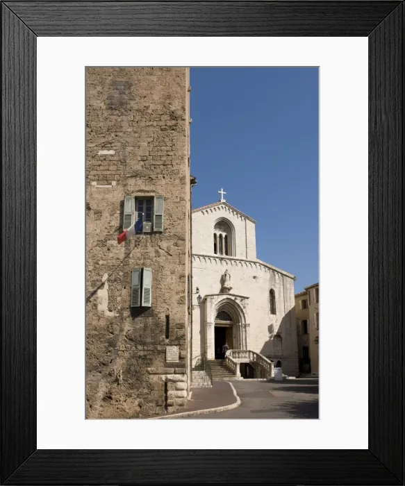 Framed Print : Hotel de Ville tower and Notre-Dame-du-Puy Cathedral, Grasse, Alpes-Maritimes Framed Print : Hotel de Ville tower and Notre-Dame-du-Puy Cathedral, Grasse, Alpes-Maritimes