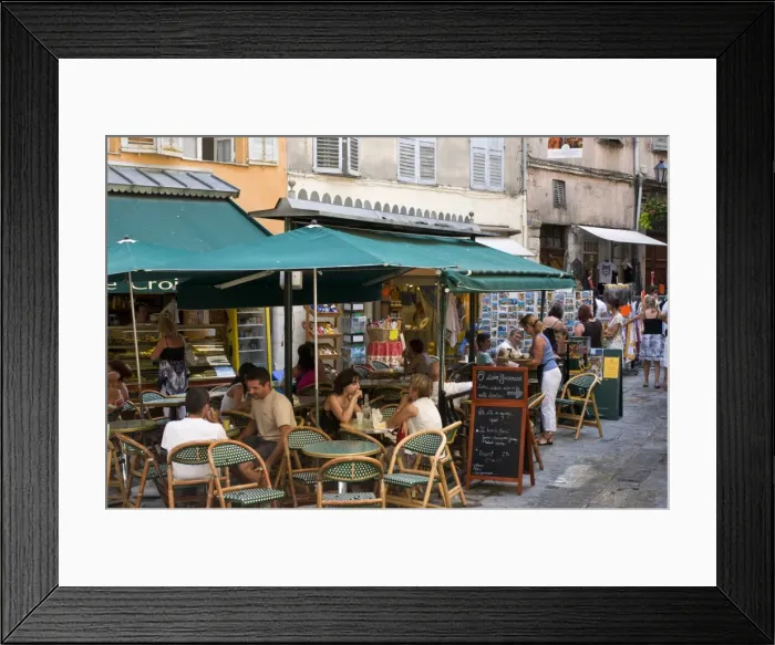 Framed Print : Outdoor caf??