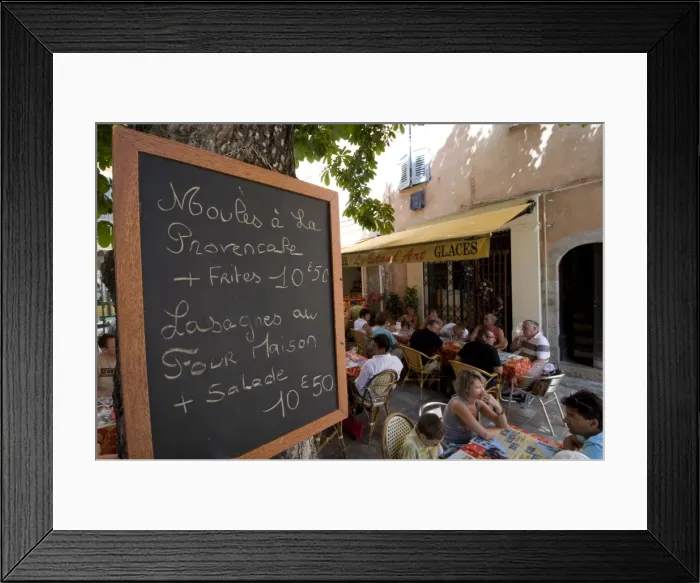 Framed Print : Outdoor caf?? Framed Print : Outdoor caf??