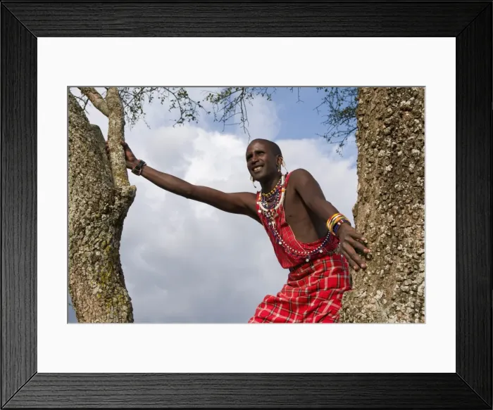 Framed Print : Masai searching for wildlife, Masai Mara, Kenya, East Africa, Africa Framed Print : Masai searching for wildlife, Masai Mara, Kenya, East Africa, Africa