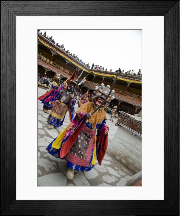 Framed Print : Hemis Festival, Lama dancing, Ladakh, India, Asia