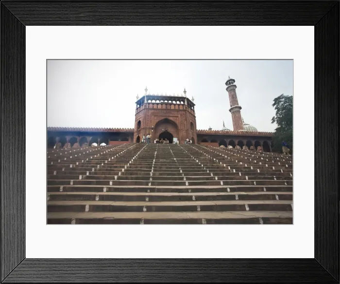 Framed Print : Jama Masjid, Delhi, India, Asia