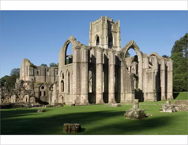 Fountains Abbey, UNESCO World Heritage Site, near Ripon, North Yorkshire