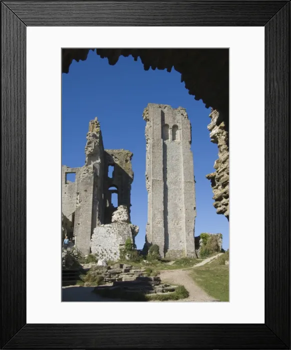 Framed Print : The Keep, 11th century Corfe Castle, built by order of William the Conquerer Framed Print : The Keep, 11th century Corfe Castle, built by order of William the Conquerer
