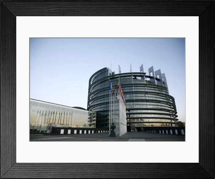 Framed Print : European Parliament building, Strasbourg, Alsace, France, Europe Framed Print : European Parliament building, Strasbourg, Alsace, France, Europe