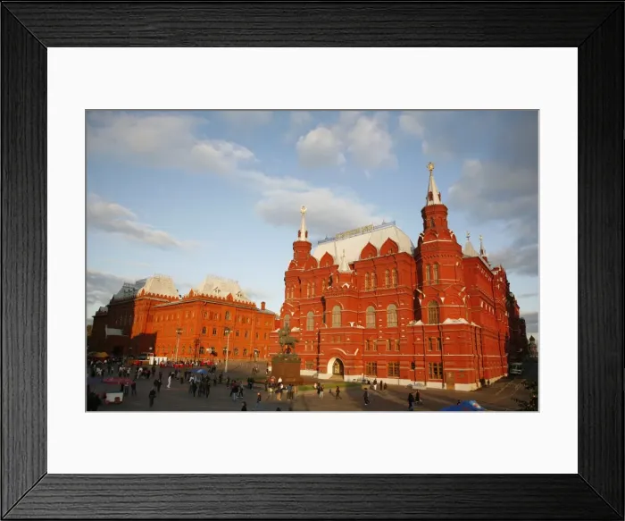 Framed Print : The Historical Museum at Manezhnaya Square with the statue of Marshal Georgy Zhukov Framed Print : The Historical Museum at Manezhnaya Square with the statue of Marshal Georgy Zhukov
