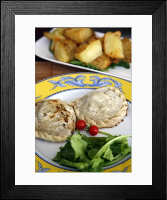 Framed Print : Empanadas and potatoes, Mendoza, Argentina, South America Framed Print : Empanadas and potatoes, Mendoza, Argentina, South America