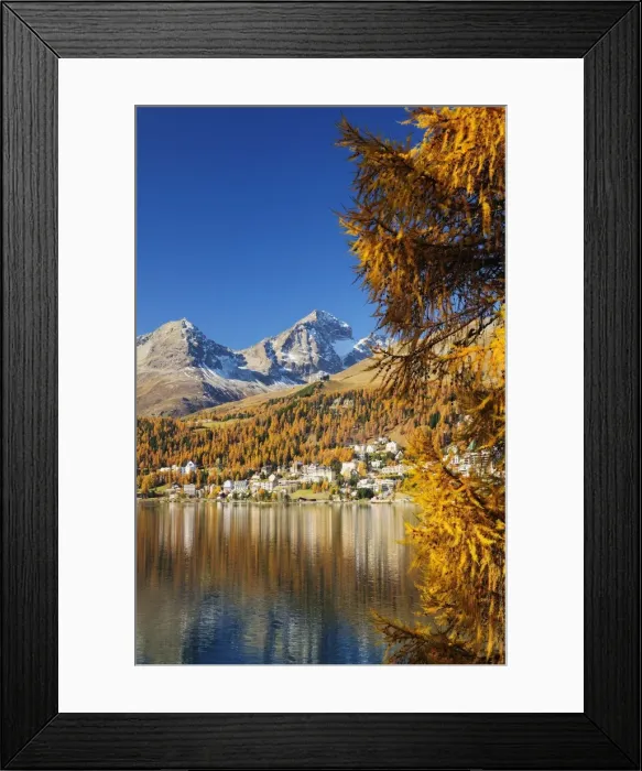 Framed Print : St. Moritzer See, St. Moritz, Switzerland, Europe