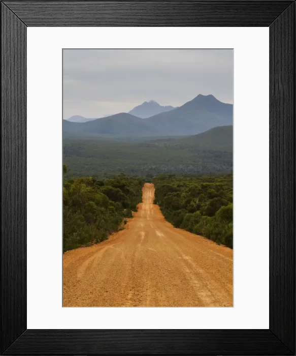 Framed Print : Gravel road, Stirling Range, Stirling Range National Park, Western Australia Framed Print : Gravel road, Stirling Range, Stirling Range National Park, Western Australia