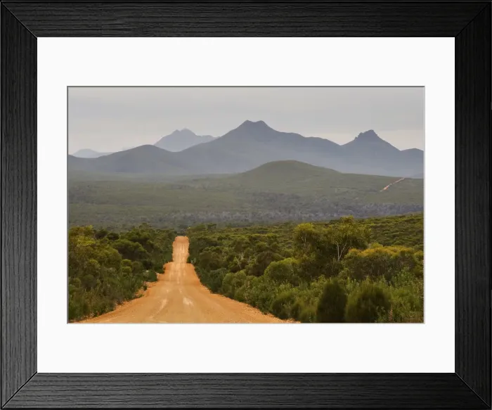 Framed Print : Gravel road, Stirling Range, Stirling Range National Park, Western Australia Framed Print : Gravel road, Stirling Range, Stirling Range National Park, Western Australia