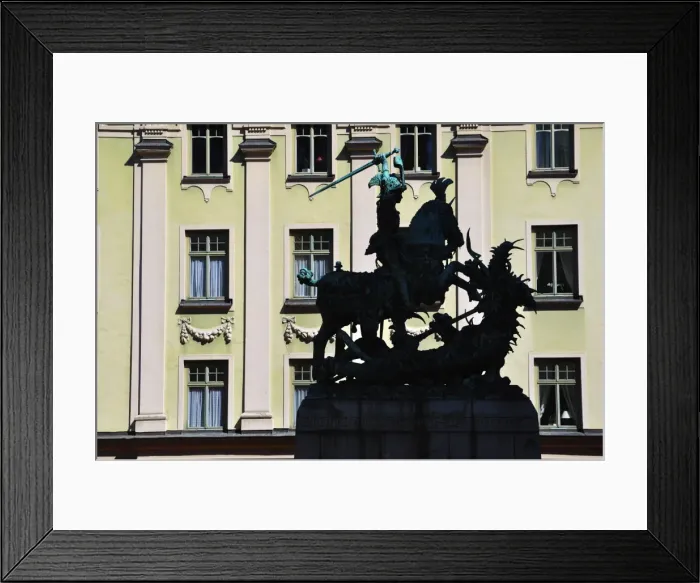Framed Print : St. Goran kills the dragon, Stockholm, Sweden, Scandinavia, Europe Framed Print : St. Goran kills the dragon, Stockholm, Sweden, Scandinavia, Europe