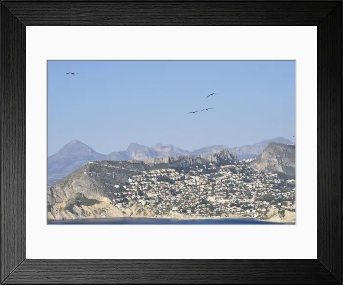 Framed Print : View of Morro de Toix, Costa Blanca, Spain, Europe Framed Print : View of Morro de Toix, Costa Blanca, Spain, Europe