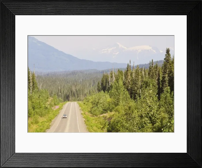 Framed Print : Cassier Highway, British Columbia, Canada, North America Framed Print : Cassier Highway, British Columbia, Canada, North America