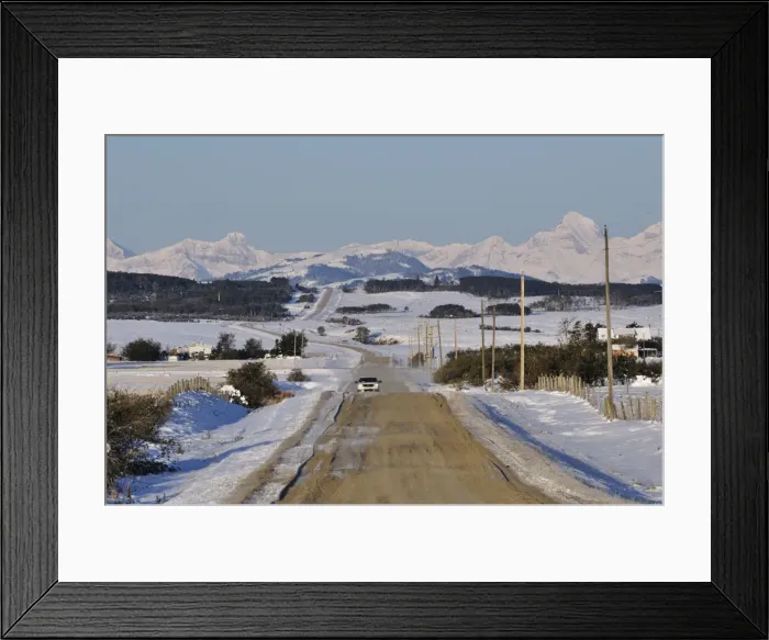 Framed Print : Road near Pincher Creek, Alberta, Canada, North America Framed Print : Road near Pincher Creek, Alberta, Canada, North America