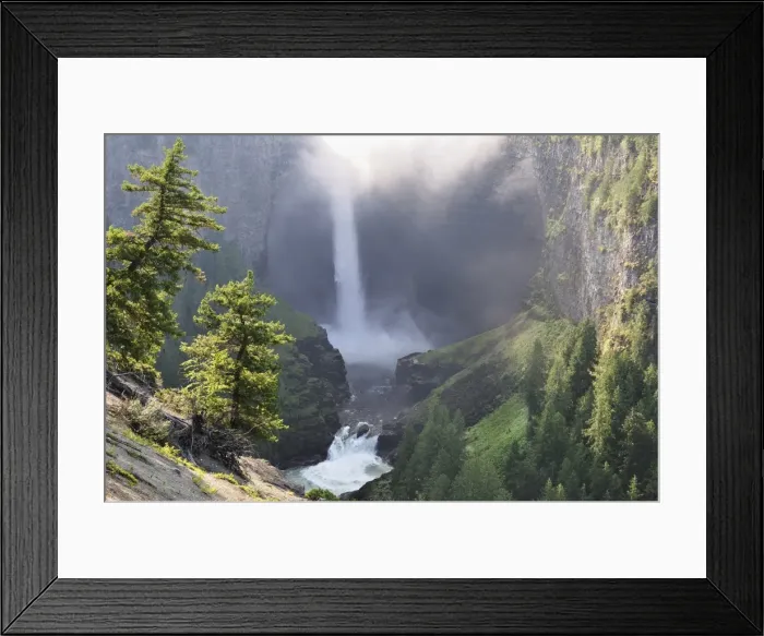 Framed Print : Spahats Canyon and Falls, Wells Grey Provincial Park, British Columbia Framed Print : Spahats Canyon and Falls, Wells Grey Provincial Park, British Columbia