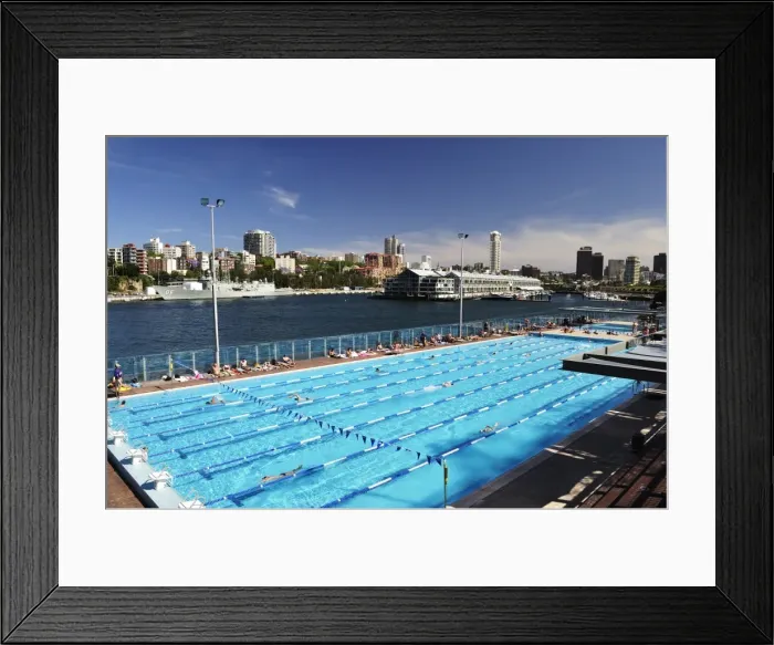Framed Print : Andrew Charlton Pool and Woolloomooloo Bay, Sydney, New South Wales, Australia, Pacific Framed Print : Andrew Charlton Pool and Woolloomooloo Bay, Sydney, New South Wales, Australia, Pacific