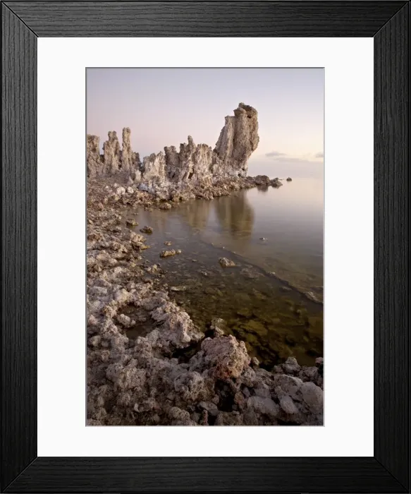 Framed Print : Tufa formations at first light, Mono Lake, California, United States of America Framed Print : Tufa formations at first light, Mono Lake, California, United States of America