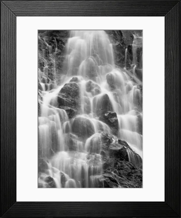 Framed Print : Detail of Horsetail Falls, near Valdez, Alaska, United States of America, North America Framed Print : Detail of Horsetail Falls, near Valdez, Alaska, United States of America, North America