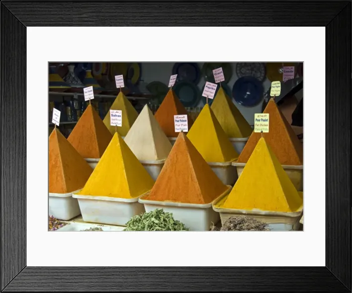 Framed Print : Spices for sale in the Old City, Essaouira, Morocco, North Africa, Africa Framed Print : Spices for sale in the Old City, Essaouira, Morocco, North Africa, Africa